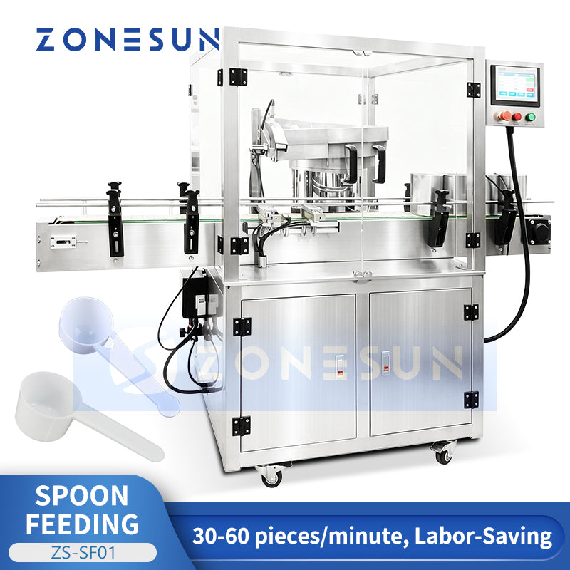 ZONESUN ZS-SF01 Automatic Spoon Feeding Machine for Milk Powder and Nutritional Powder Packaging