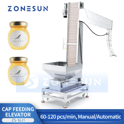 ZONESUN ZS-SLJ1 Automatic Customizable Feeding Elevator Machine For Capping Machine