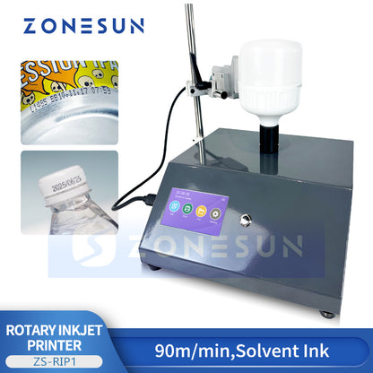 ZONESUN ZS-RIP1 High Precision Rotating Inkjet Printer for Bottles Tubes and Vials