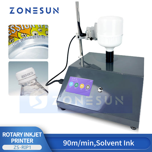 ZONESUN ZS-RIP1 High Precision Rotating Inkjet Printer for Bottles Tubes and Vials
