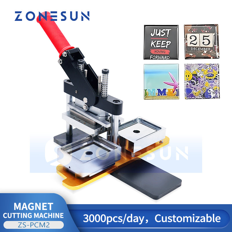 ZONESUN ZS-PCM2 Multifunctional Fridge Magnet and Card Cutting Machine for Personalized Production