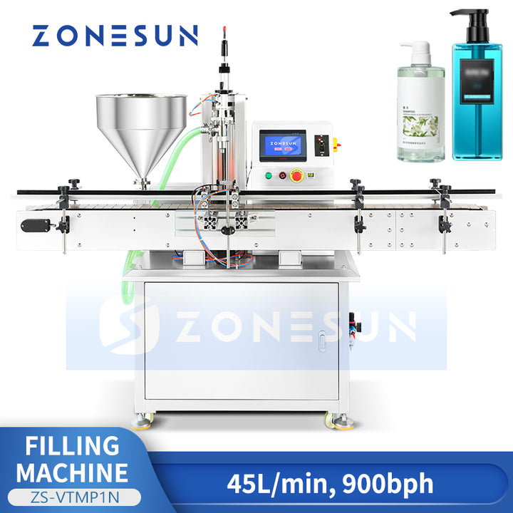 ZONESUN ZS-VTMP1N Automatic Paste Servo Magnetic Pump Filler for Cosmetics&Food