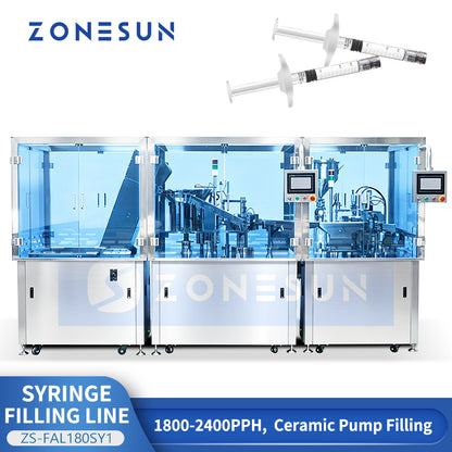 ZONESUN ZS-FAL180SY1 Automatic Prefilled Syringe Filling and Capping Production Line