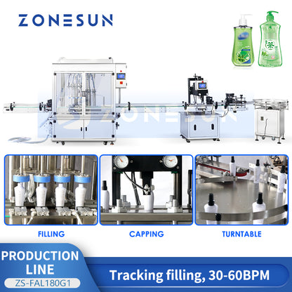 Filling and capping machine