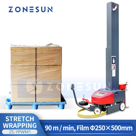 ZONESUN ZS-YPWM1 Automatic Mobile Pallet Wrapping Robot Robotic Stretch Wrapper