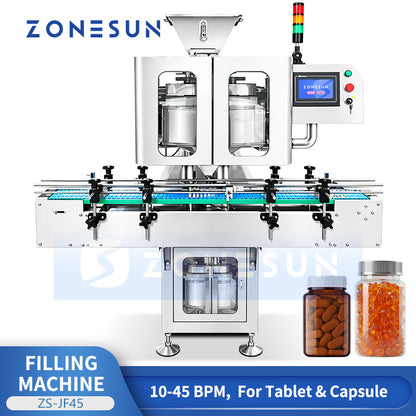 ZONESUN ZS-JF45 Automatic Electronic Tablet  Capsule Counting and Bottle Filling Machine