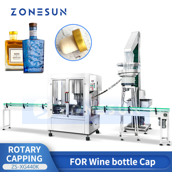 Zonesun ZS-XG440K Automatic Corking Machine | Glass Bottles