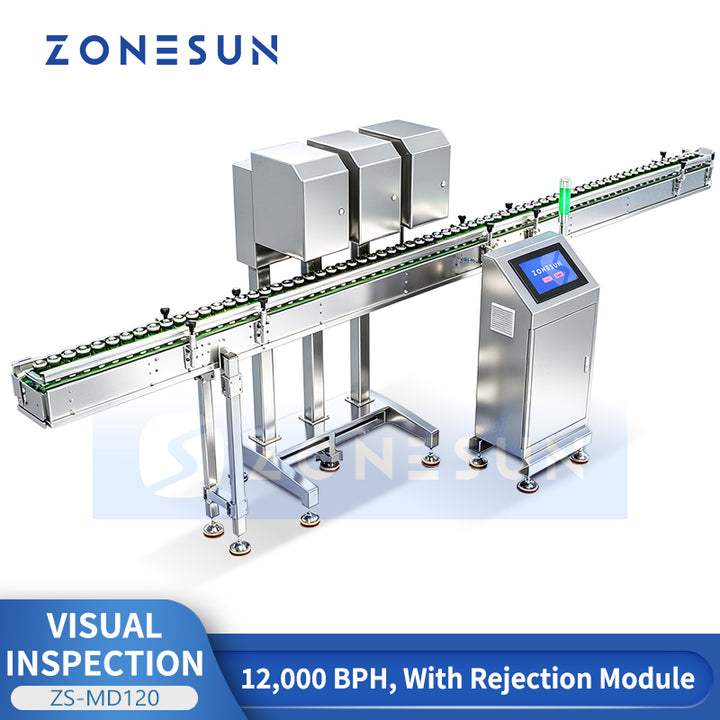 ZONESUN ZS-MD120 Automatic Inline Visual Inspection System for Bottles