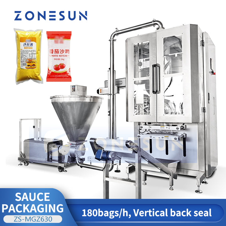 ZONESUN ZS-MGZ630 Automatic Sauce Filling Machine for Food & Liquids