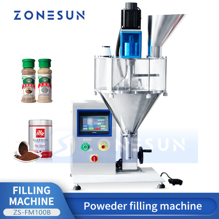 Zonesun ZS-FM100B Tabletop Auger Filler | Precision Powder Filling