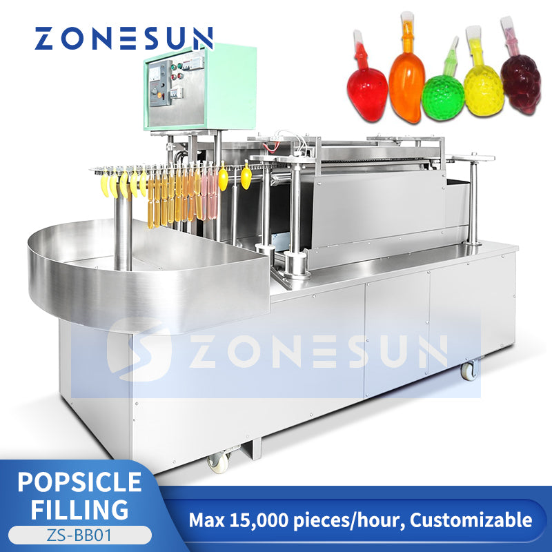 ZONESUN ZS-BB01 Automatic Plastic Tube Filling and Sealing Machine for Ice Pops & Juice