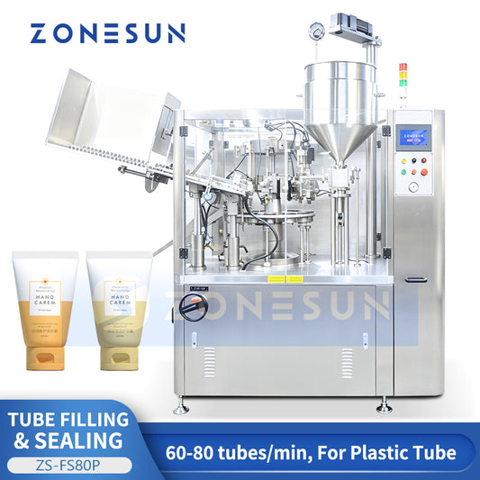 ZONESUN ZS-FS80P Automatic High-Speed Plastic &amp; Laminated Tube Filling and Sealing Machine