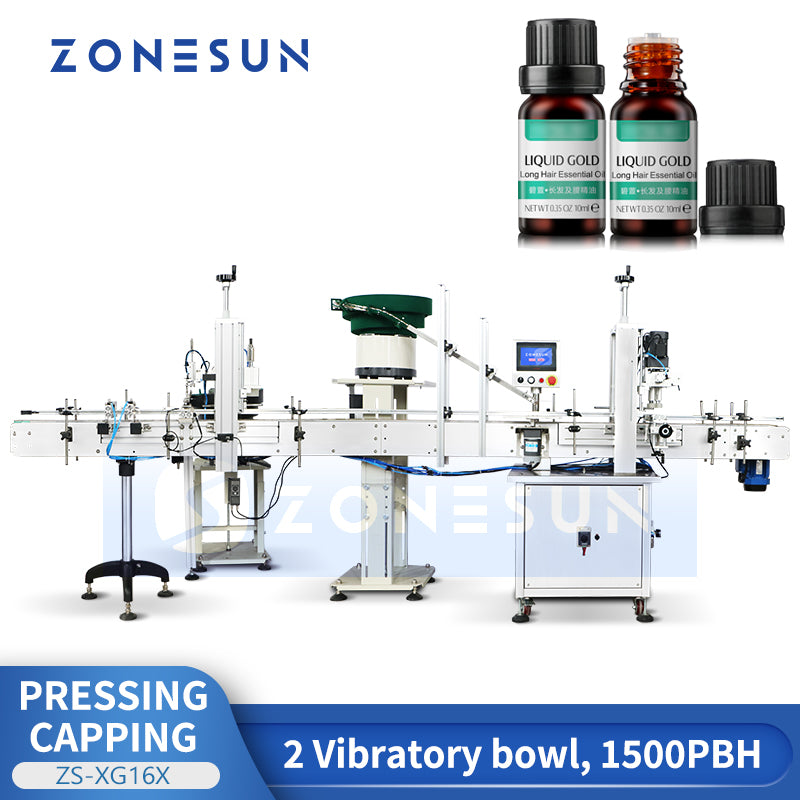 Cap Labeling Machine Automatic Capping Machine for Bottles with Inner Plugs – Zonesun Auto Pack