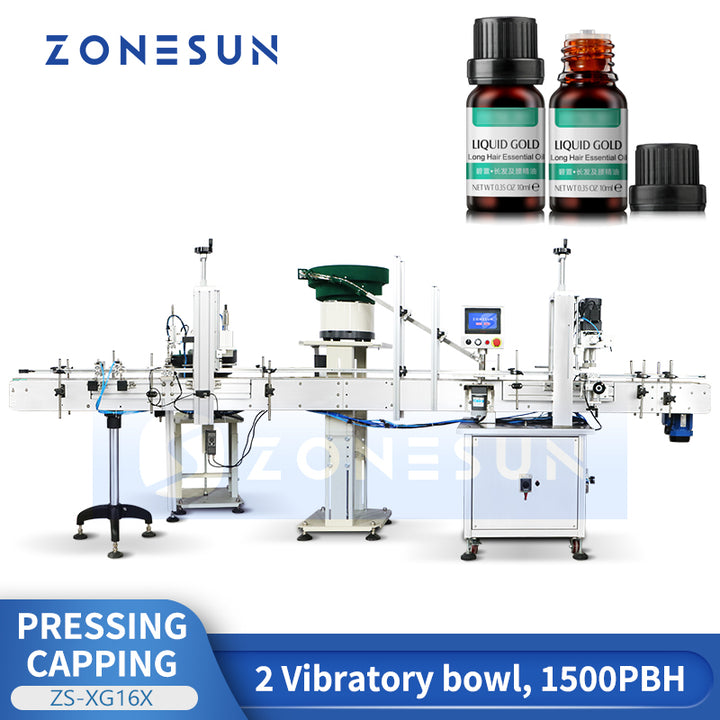 Zonesun ZS-XG16X Automatic Capping Machine for Bottles with Inner Plugs