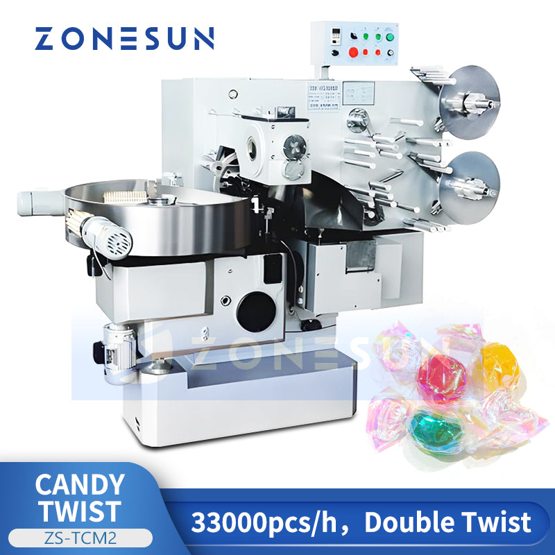 Zonesun ZS-TCM2 Double Twist Candy Wrapping Machine
