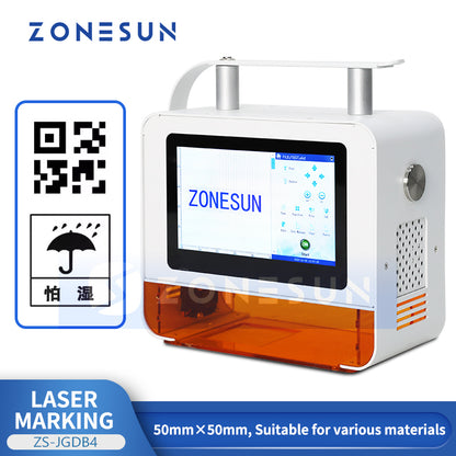 ZONESUN ZS-JGDB4 Portable Laser Marking Machine with Touchscreen for Flexible Industrial Coding