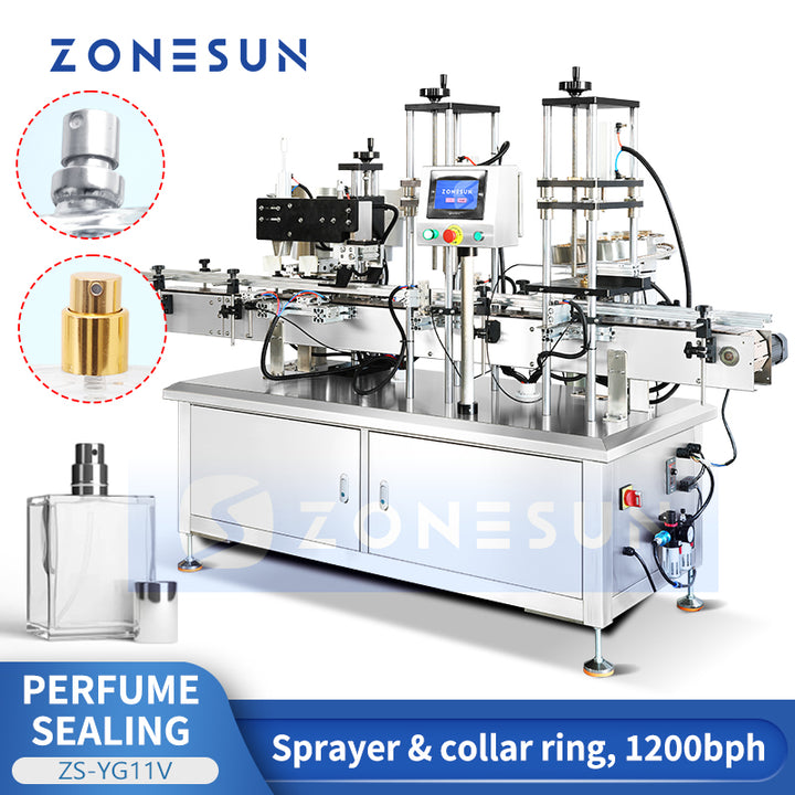 ZONESUN ZS-YG11V Automatic Perfume Bottle Crimping Machine