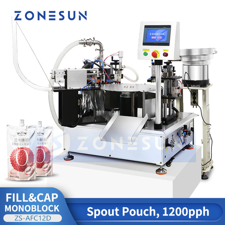 Zonesun ZS-AFC12D Automatic Rotary Spout Pouch Filling and Sealing Machine
