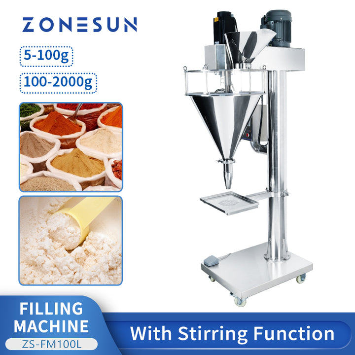 ZONESUN ZS-FM100L Semi Automatic Powder Filling Machine