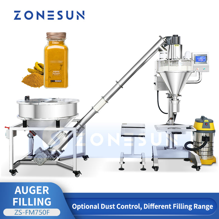 ZONESUN ZS-FM750F Semi-Automatic Auger Powder Filling Machine