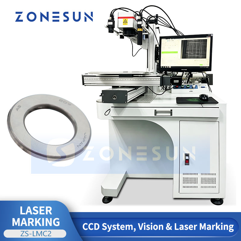 ZONESUN ZS-LMC2 Automatic CCD Vision Positioning Laser Marking Machine for QR Code Logo