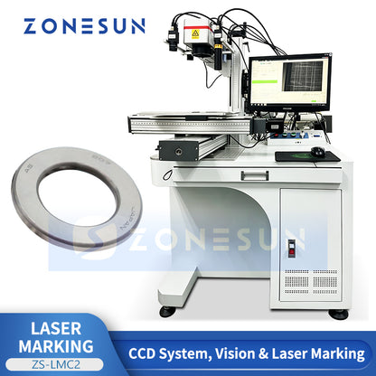 ZONESUN ZS-LMC2 Automatic CCD Vision Positioning Laser Marking Machine for QR Code Logo