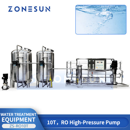 ZONESUN ZS-RO10T: Large Capacity Industrial Reverse Osmosis Water Purification System