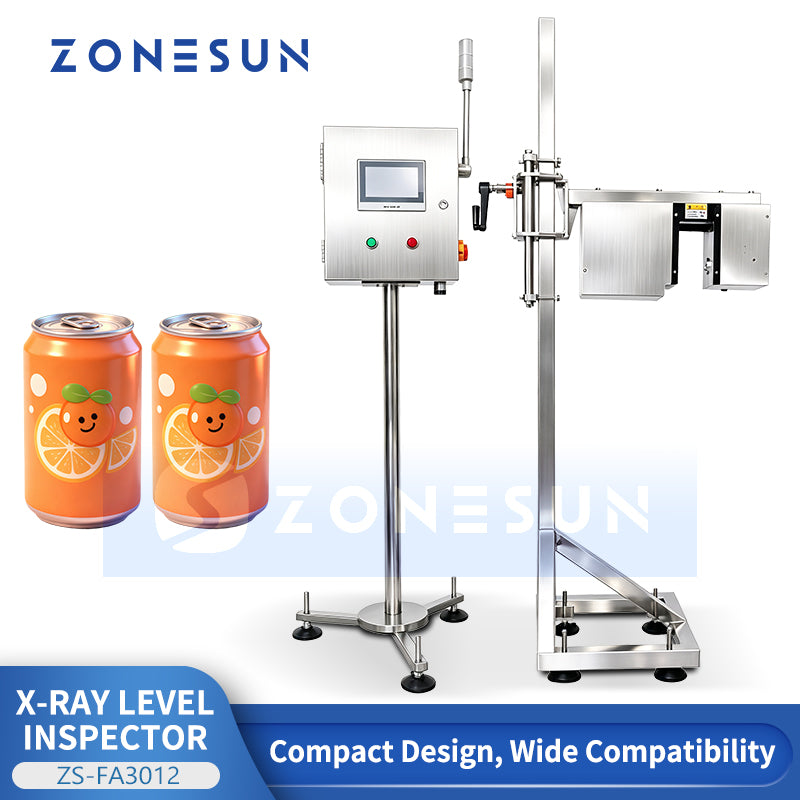 ZONESUN ZS-FA3012 Automatic X-ray Liquid Level Inspection Machine for Beverage Food Packaging Lines