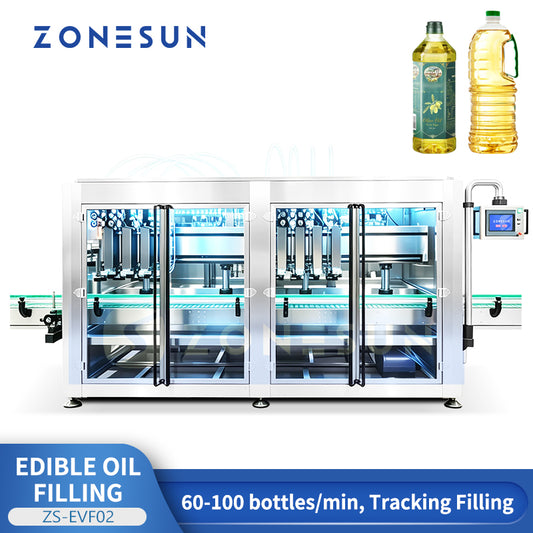 ZONESUN ZS-EVF02 Automatic 8-Head Tracking Edible Oil Filling Machine