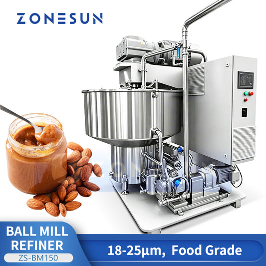 Micron Refining: ZONESUN ZS-BM150 Industrial Vertical Chocolate & Cocoa Liquor Ball Mill Machine