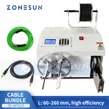 ZONESUN ZS-WTKZ2 Fully Automatic Cable Winding and Binding Machine for Wire Harness Production