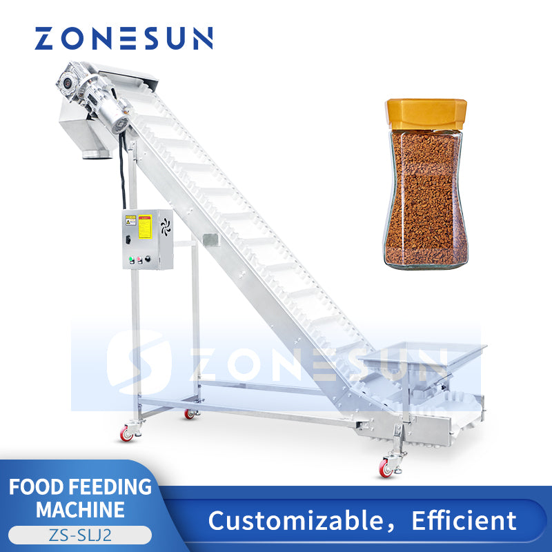 ZONESUN ZS-SLJ2 Custom Automatic Food Feeding Machine For Production Line