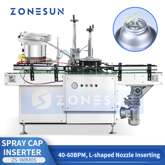 ZONESUN ZS-WIM05 Automatic Spray Nozzle Assembly Machine for Aerosol Cans and Personal Care