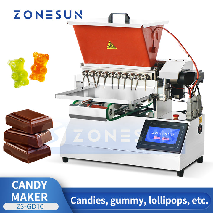Zonesun ZS-GD10 Gummy Candy Depositor for Mould Chocolate Making Filling Machine