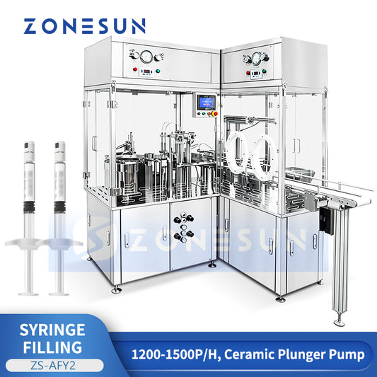 Bubble-Free Tech: ZONESUN ZS-AFY2 Automatic Prefilled Syringe Vacuum Filling & Stoppering Machine