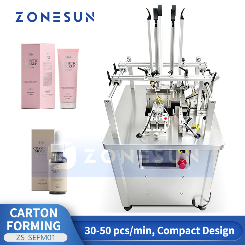 ZONESUN ZS-SEFM01 Semi-Automatic Carton Forming Machine for Paperboard Boxes
