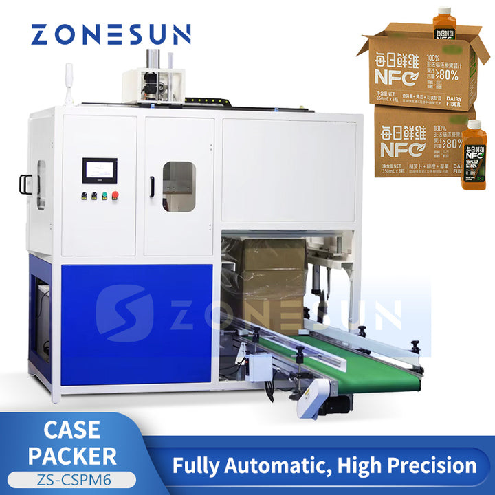 ZONESUN ZS-CSPM6 Automatic Bottle Case Packer Case Packing Machine