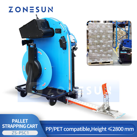 ZONESUN ZS-PSC1 Electric Pallet Strapping Machine for PP & PET Straps