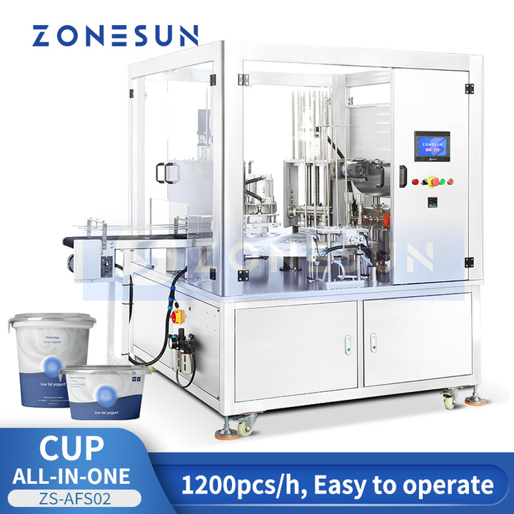 Zonesun ZS-AFS02F Cup Filling and Sealing Monoblock