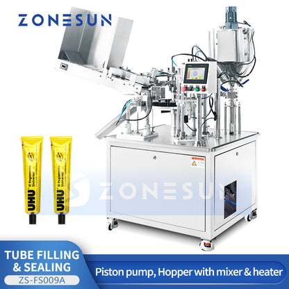 ZONESUN ZS-FS009A Aluminum Tube Filling and Sealing Machine for Cream and Ointment