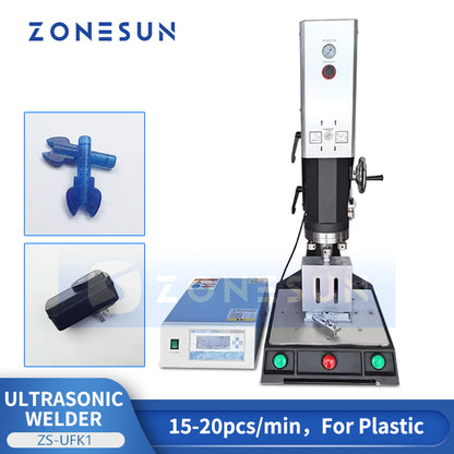 ZONESUN ZS-UFK1 Ultrasonic Welding Machine for Plastic Textile and Non-Woven Materials with Real-Time Tracking and Stable Operation