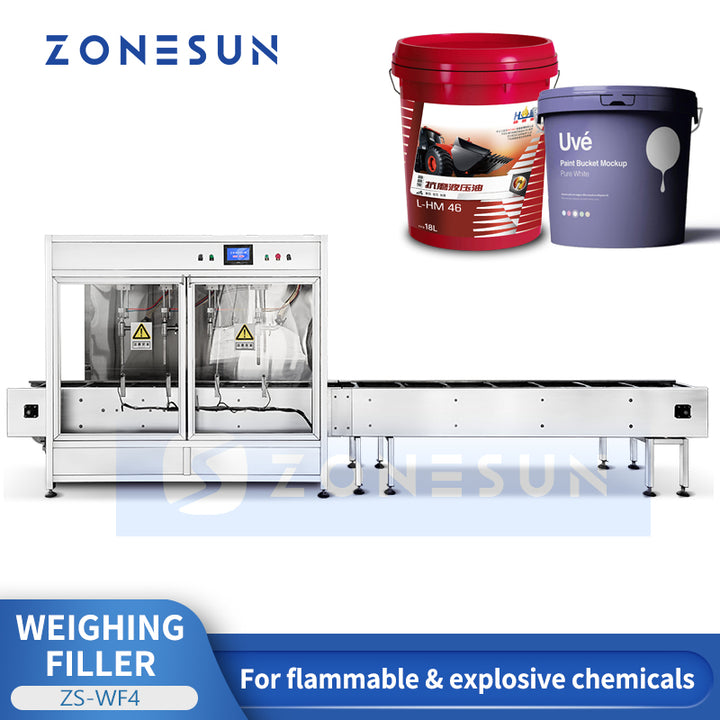 Zonesun ZS-WF4 Automatic Bucket Weighing Filler for Flammable and Explosive Chemicals
