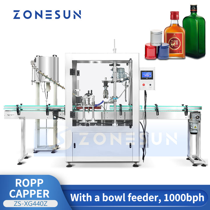 ZONESUN ZS-XG440Z Automatic ROPP Capper Pilfer Proof Capping Machine ROPP Cap Sealing Equipment