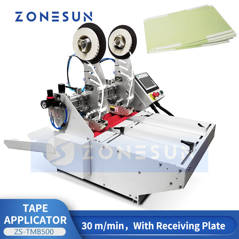 Fast Taping: ZONESUN ZS-TMB500 Double-Sided Tape Applicator for Envelopes, Cartons & PVC Boards