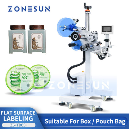 ZONESUN ZS-TB851 Automatic Flat Labeling Machine Label Machine For Production Line
