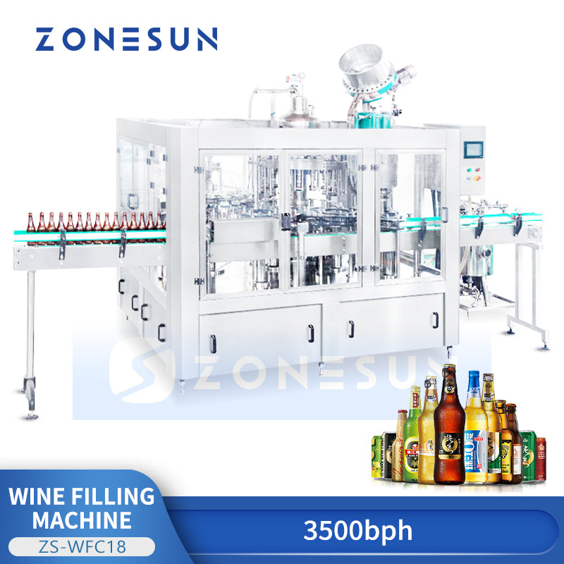 Zonesun ZS-WFC18 Beer Bottling Machine Monoblock