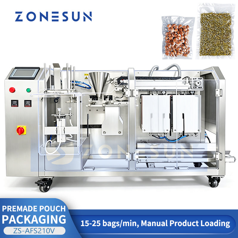 ZONESUN ZS-AFS210V Automatic Premade Pouch Feeding Vacuum Sealing Packaging Machine