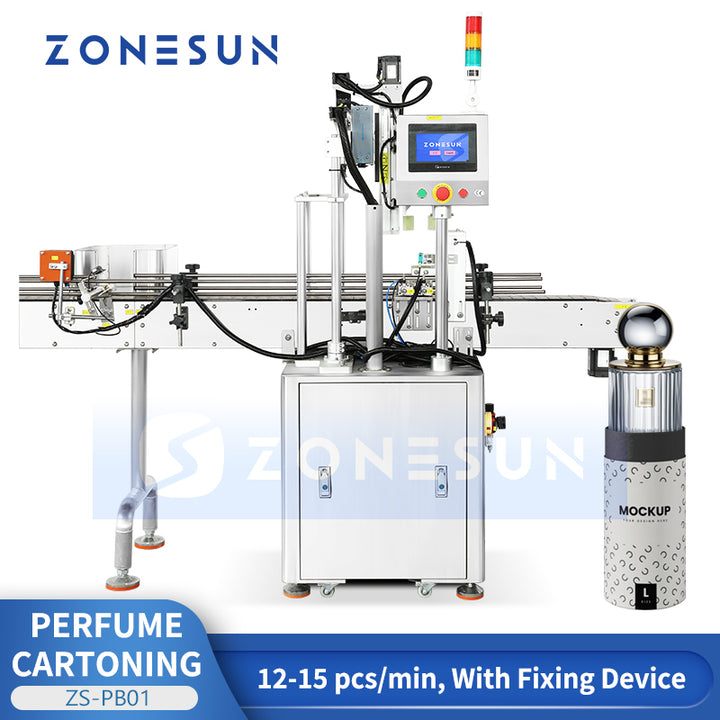 ZONESUN ZS-PB01 Fully Automatic Perfume Bottle Cartoning Machine