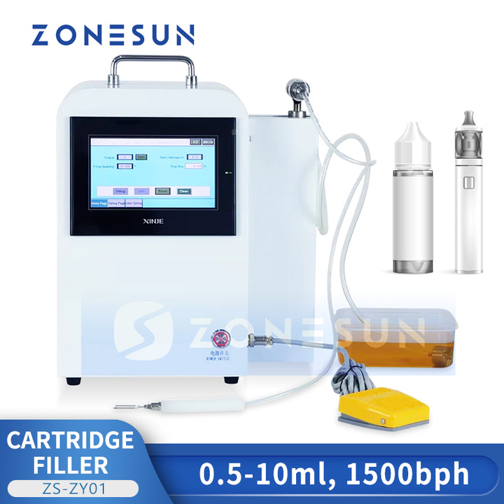 Zonesun ZS-ZY01 Cartridge Filler Liquid Dispenser Bottle Oil Filling Machine