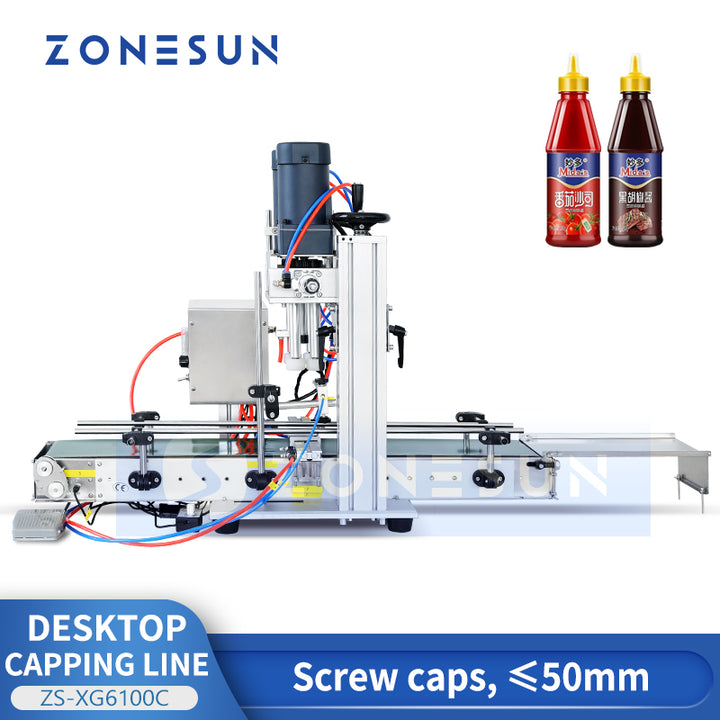 ZONESUN ZS-XG6100C Desktop Automatic Screw Cap Capping Machine